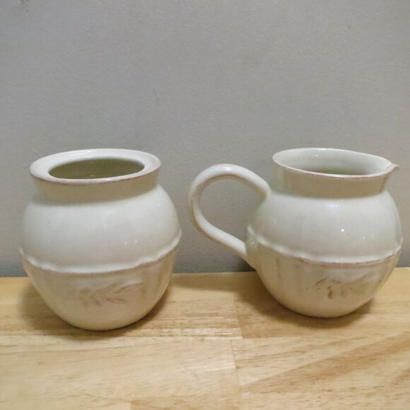 Creamer & Open Sugar Bowl No Lid Costa Nova Portugal Stoneware - Picture 2 of 11